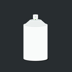 Paint spray mockup illustration vector isolated grey black background