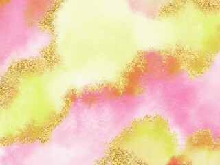 Glitter watercolor background texture