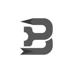 B Letter logo vector illustration