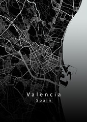 Valencia Spain City Map