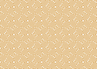 Abstract geometric pattern. A seamless vector background. White and gold ornament. Graphic modern pattern. Simple lattice graphic design