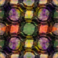 Leaves on a branch, watercolor drawing decorative composition with plants. Seamless pattern. Eco-print. Use printed materials, signs, posters, postcards, packaging.