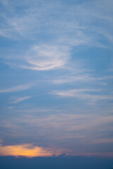 Naklejka na ściany i meble Sky and cloud with vertical frame as nature background