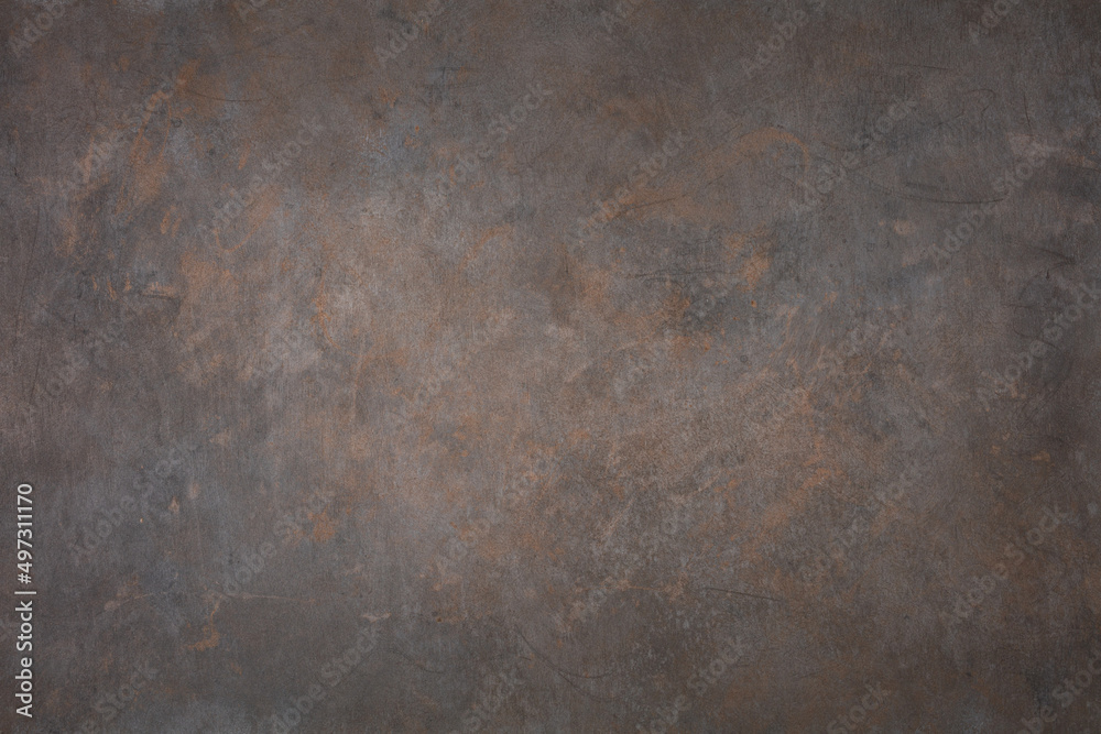 Wall mural bronze and copper texture. brown and gray background