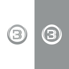 B Letter vector logo illustration