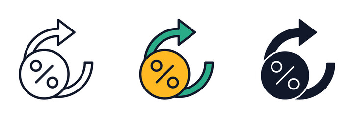 Obraz premium dynamic rate icon symbol template for graphic and web design collection logo vector illustration