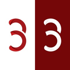 B Letter vector logo illustration