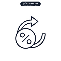 dynamic rate icon symbol template for graphic and web design collection logo vector illustration