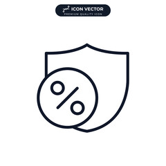 protect rate icon symbol template for graphic and web design collection logo vector illustration