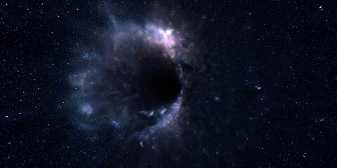 black hole wormhole space nebula milkyway