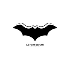 Fototapeta premium fly wings Batman famous logo superhero icon vector.
