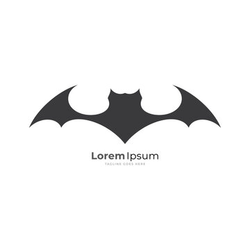 fly wings Batman famous logo superhero icon vector.