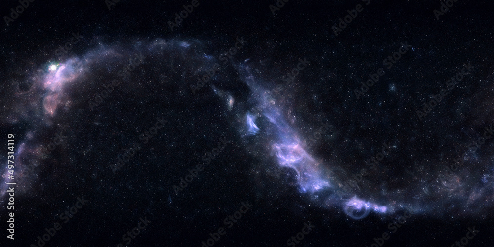 Wall mural milkyway galaxy 360° x 180° vr environment equirectangular