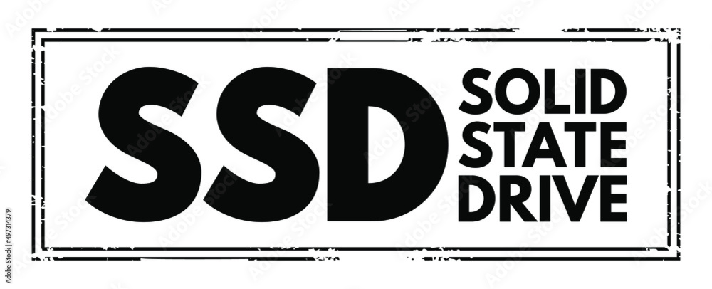 Poster ssd solid state drive - solid-state storage device that uses integrated circuit assemblies to store 