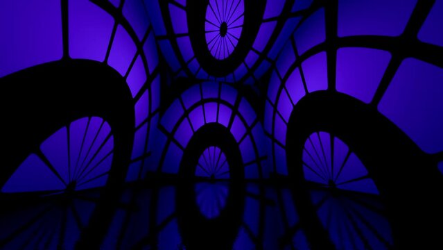 abstract seamless 4k background blue purple spectrum looped animation fluorescent ultraviolet light glowing neon lines Abstract background 4k neon box circle pattern LED screens 4k projection mapping