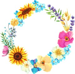floral wreath | wildflowers wreath