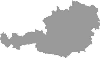 Fototapeta na wymiar Austria map on png or transparent background,Symbols of Austria . vector illustration