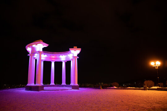 Art way of  showing the light in Poltava