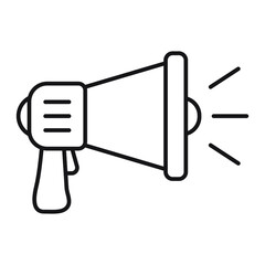 Megaphone icon, loud speaker icon.