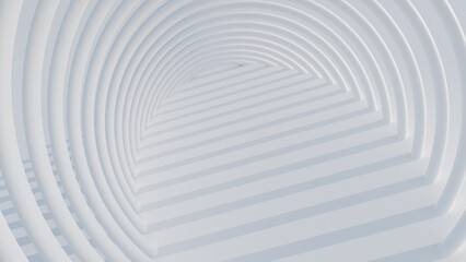 Circle loop abstract background. 3D illustration.