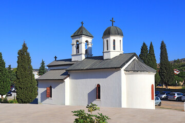 Small chapel near Cathedral of the Resurrection of Christ in Podgorica, Montenegro