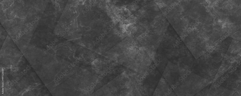 Poster abstract black background with diamond and triangle shapes layered in modern abstract pattern design