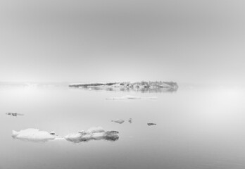 Iceberg and glacier in Iceland