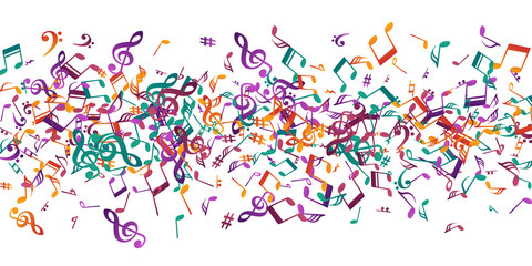 Musical note icons vector design. Melody