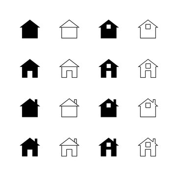 House / Home Flat Icon Set