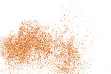 Abstract Sand Explosion Isolated On White Background. Digitally Generated Image. Vector Illustration, Eps 10.