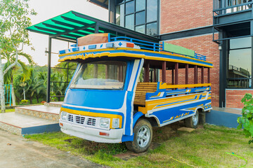 Bus, old antique, vintage, Thai style