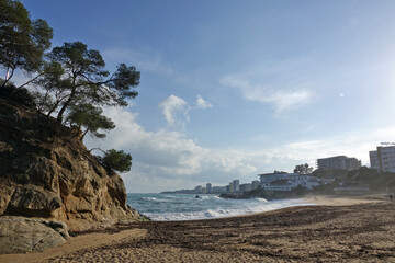 Vue sur les plages de la Costa Brava en Espagne