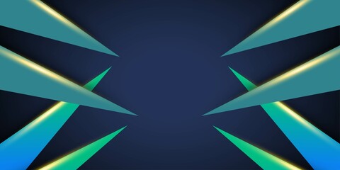 Premium green abstract background with gradient color background and dynamic shadow on background