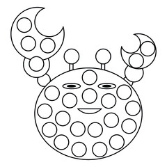 Ocean Animals Dot marker coloring pages
