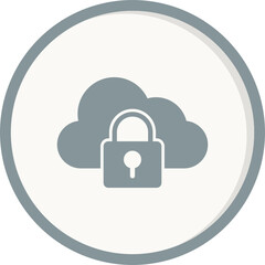 Cloud Encryption Icon