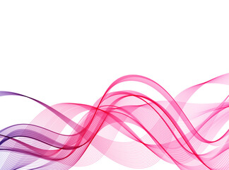 Abstract modern flowing stylish wave in white background. vector illustration