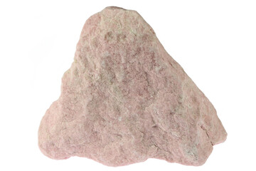 thulite from Norway isolated on white background