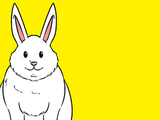 年賀状・謹賀新年・ウサギ・卯年・お正月・桜