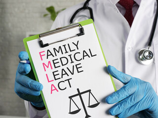 Family Medical Leave Act is shown on the photo using the text
