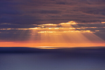Obraz premium sunset over the sea