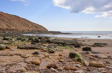 Example of coastal erosion near Filey on the Yorkshire coast.