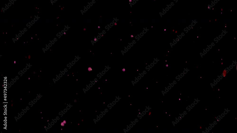 Canvas Prints futuristic random flight of red particles in galaxies. beautiful night sky. disco background in soot