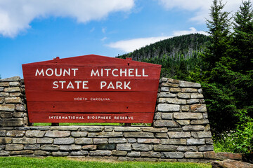 Mount Mitchell State Park Sign
