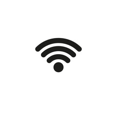 The Wi-Fi icon. Simple vector illustration on a white background