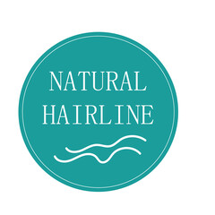 Natural hairline sticker, wig quality label design