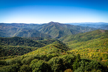 Cold Mountain, North Carolina Fall View