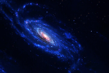 Bright, beautiful spiral galaxy. Elements of this image furnished by NASA