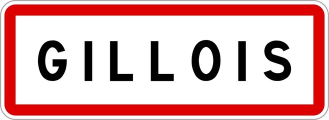 Panneau entrée ville agglomération Gillois / Town entrance sign Gillois