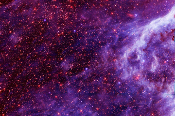 Beautiful, bright space nebula. Elements of this image furnished by NASA