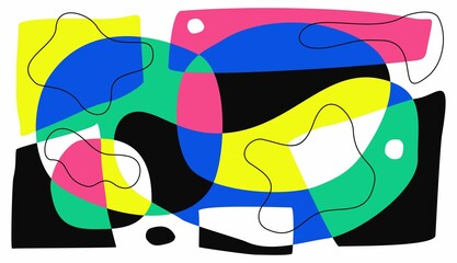 Abstract geometric bright color for background vector template